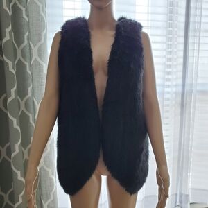 Faux fur vest